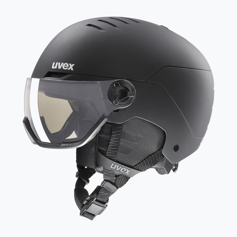 Cască de schi UVEX Wanted Visor Pro V negru mat/variomatc smoke 6