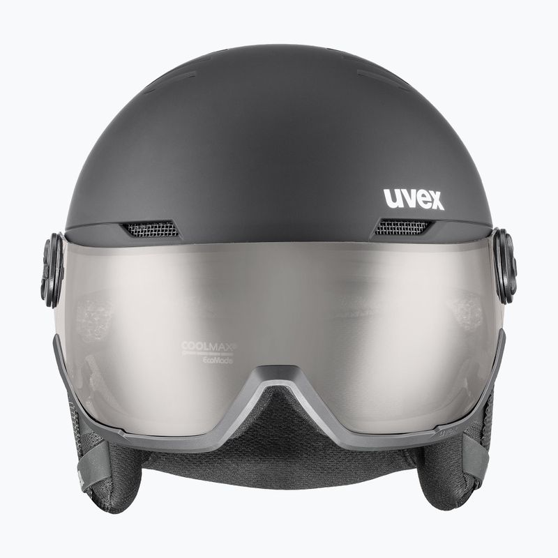 Cască de schi UVEX Wanted Visor Pro V negru mat/variomatc smoke 7