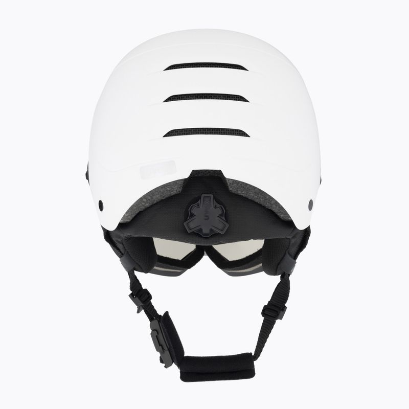 Cască de schi UVEX Wanted Visor Pro V alb mat/variomatc smoke 3