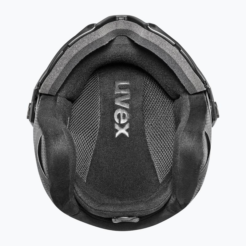 Cască de schi UVEX Instinct Visor PRO V black matt/silver/silver 4