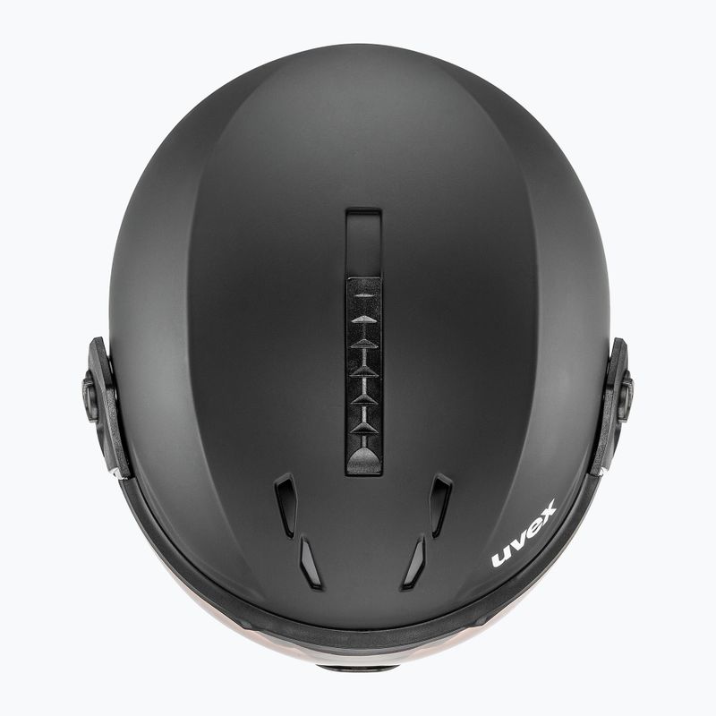 Cască de schi UVEX Instinct Visor PRO V black matt/silver/silver 5