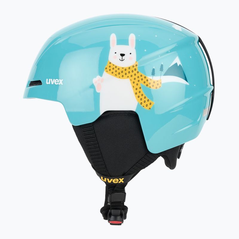 Cască de schi pentru copii UVEX Viti Jr turquoise rabbit 3