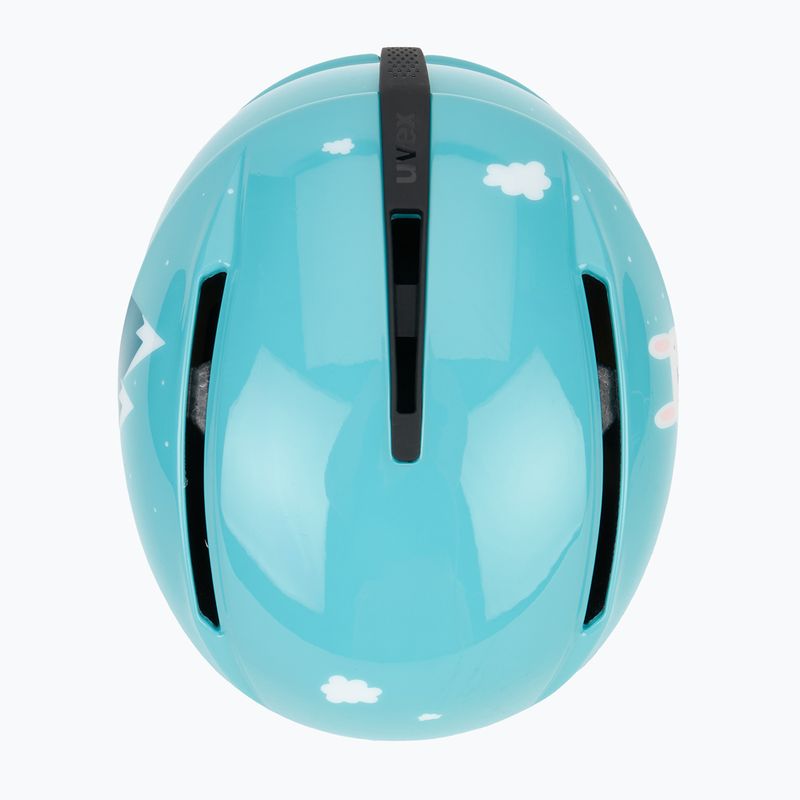 Cască de schi pentru copii UVEX Viti Jr turquoise rabbit 6