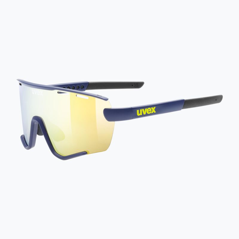 Ochelari de soare UVEX Sportstyle 236 Set blue matt/mirror yellow/clear