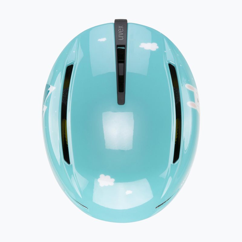 Cască de schi pentru copii UVEX Viti Jr turquoise rabbit 4