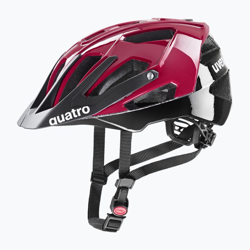 Cască de bicicletă UVEX Quatro ruby red/black 6