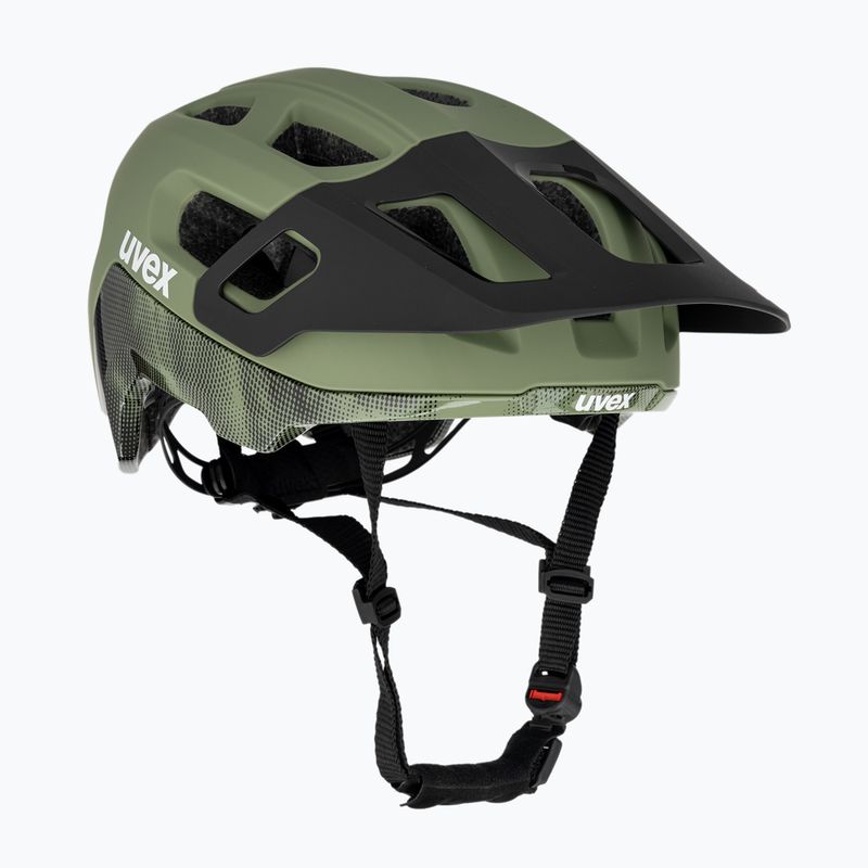 Cască de bicicletă UVEX React MIPS moss green/black matt