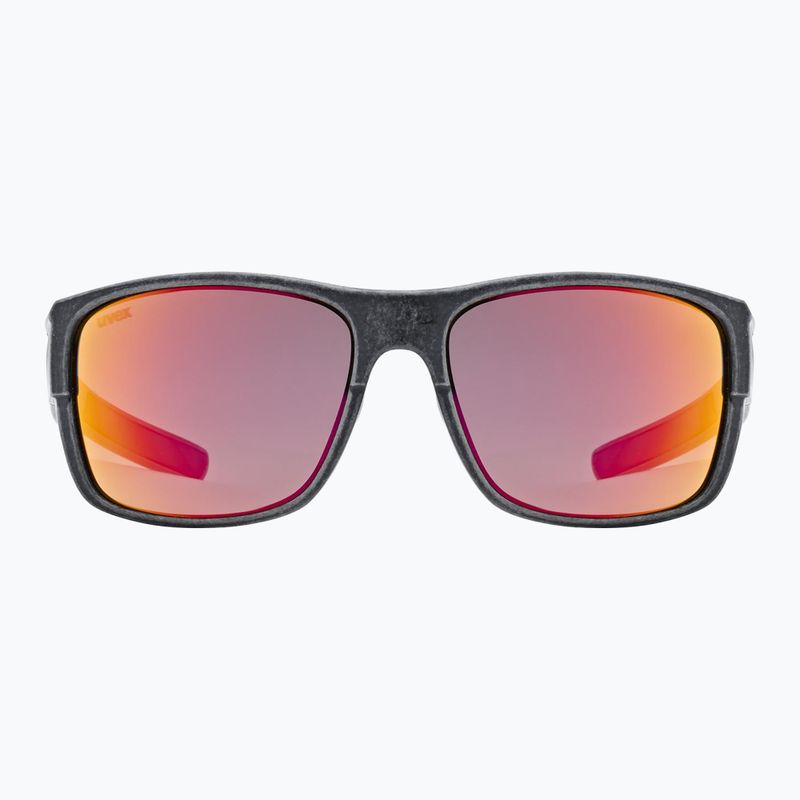 Ochelari de soare UVEX Esntl Urban black matt/mirror red 2