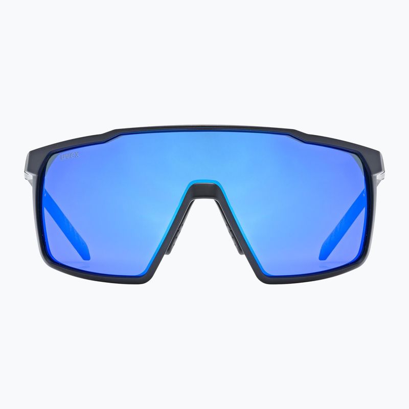 Ochelari de soare UVEX Mtn Perform S black matt/mirror blue 2