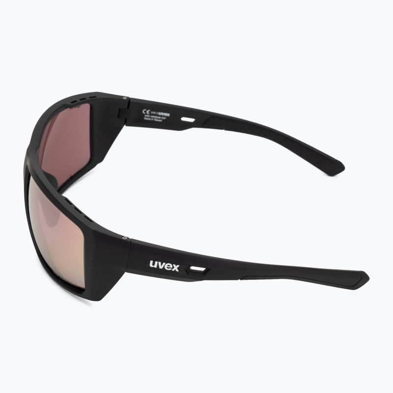 Ochelari de soare UVEX Mtn Venture CV black matt/mirror pink 4