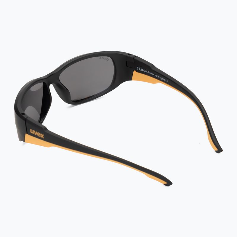 Ochelari de soare pentru copii UVEX Sportstyle 514 black matt/mirror silver 2