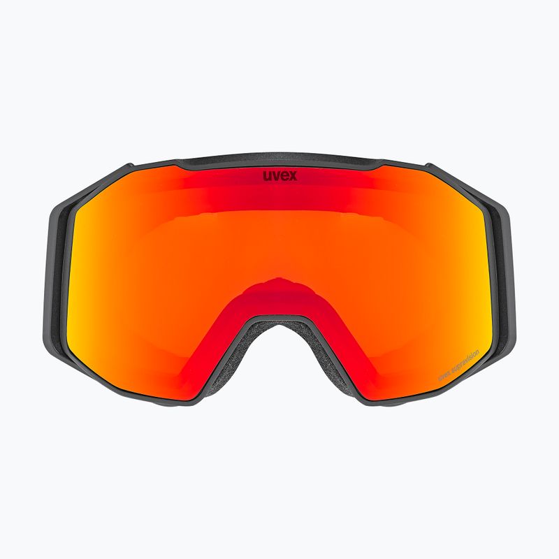 Ochelari de schi  UVEX Gravity FM black matt/mirror red orange clear 2