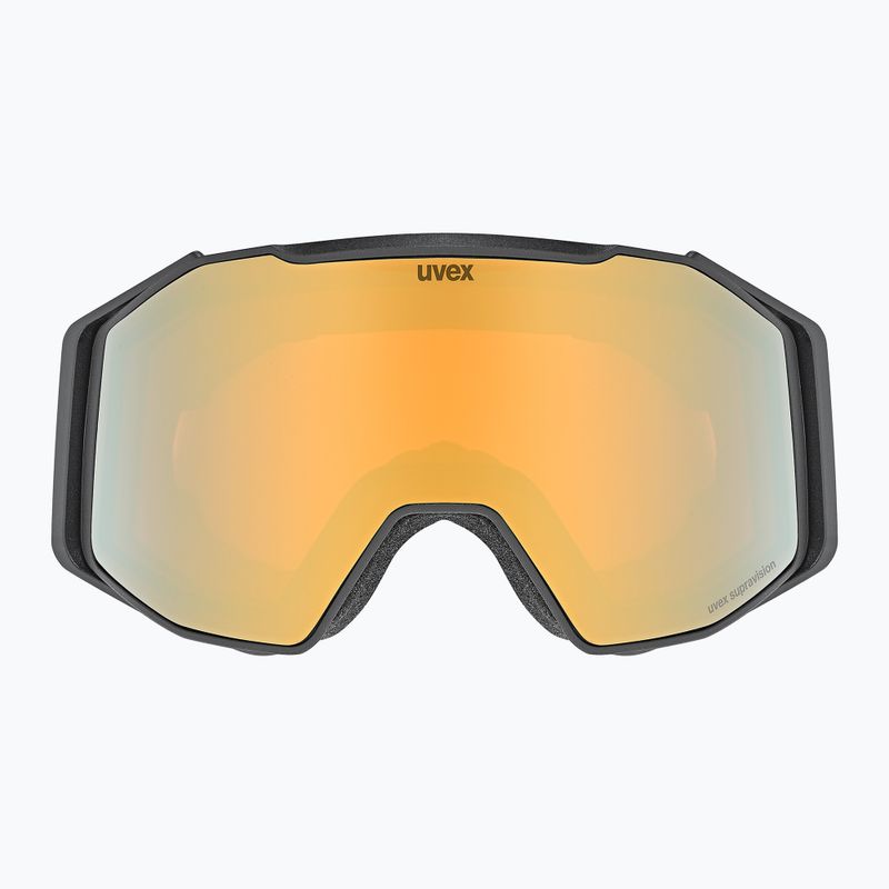 Ochelari de schi  UVEX Gravity FM black matt/mirror gold orange clear 2