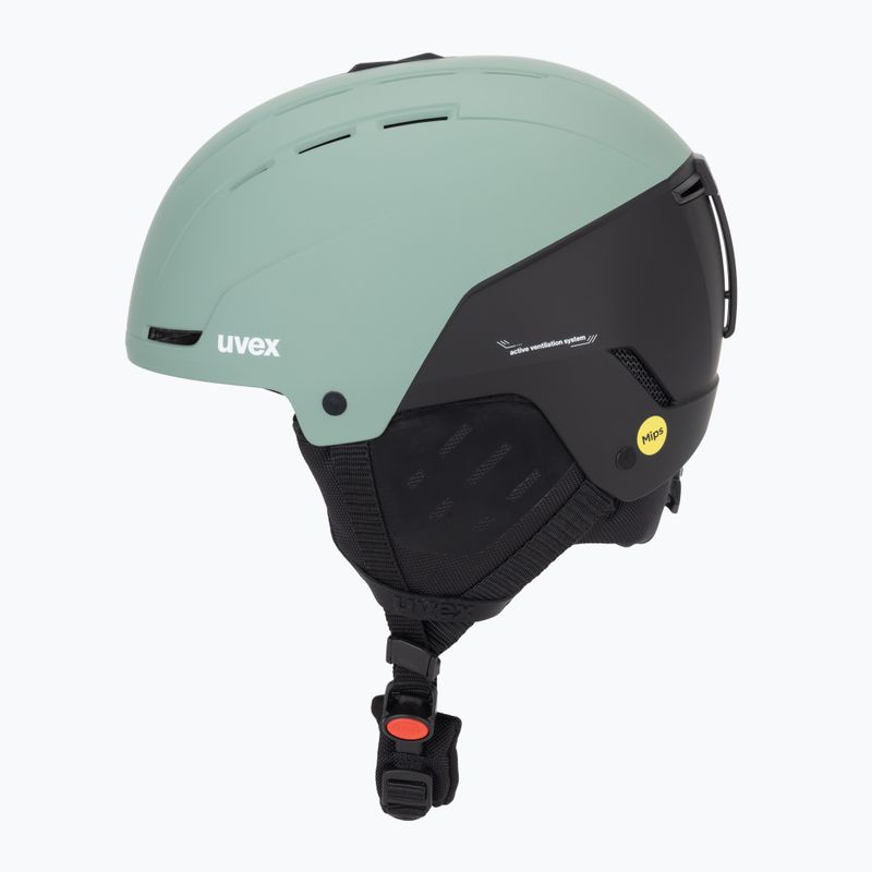Cască de schi UVEX Stance MIPS oxid green/black matt 3