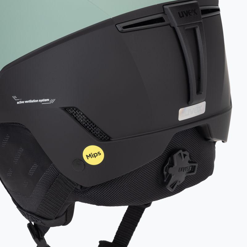 Cască de schi UVEX Stance MIPS oxid green/black matt 8