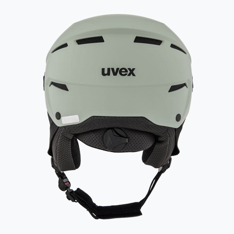 Cască de schi UVEX Instinct Visor oxid green matt/mirror silver/smoke 4