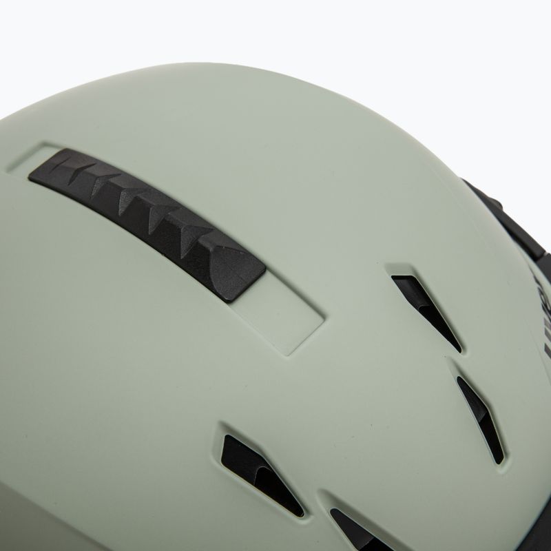 Cască de schi UVEX Instinct Visor oxid green matt/mirror silver/smoke 9