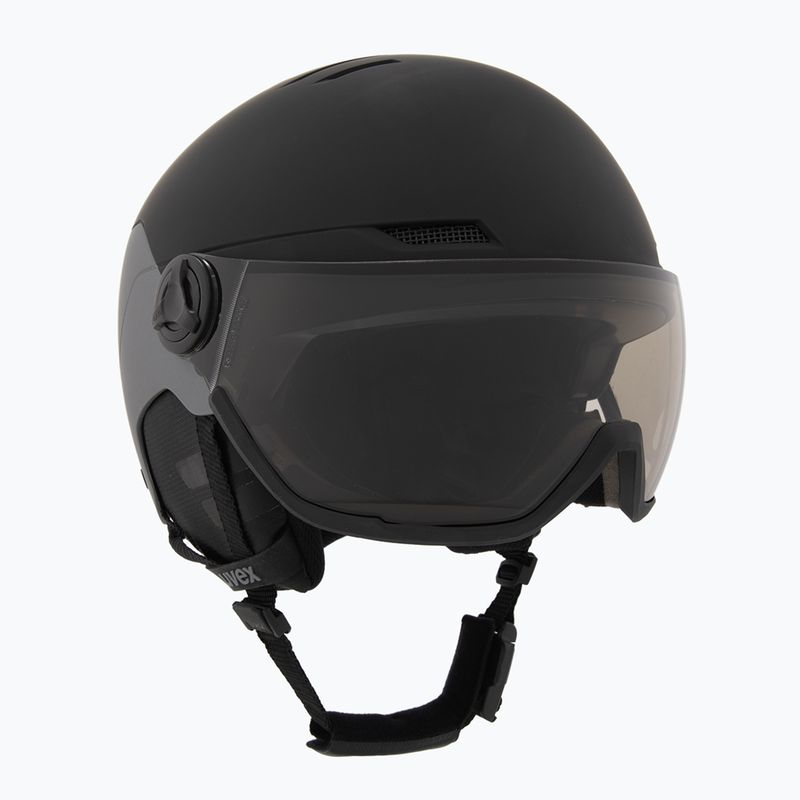 Cască de schi UVEX Wanted Visor Pro V black/silver matt