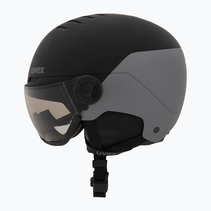 Cască de schi UVEX Wanted Visor Pro V black/silver matt 3