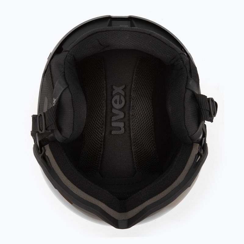Cască de schi UVEX Wanted Visor Pro V black/silver matt 6