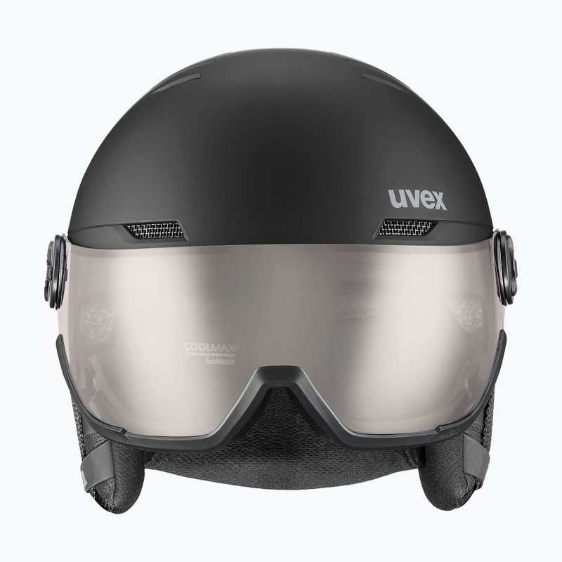 Cască de schi UVEX Wanted Visor Pro V black/silver matt 2