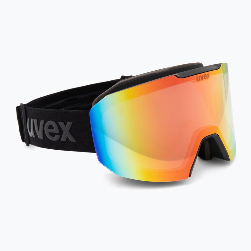 Ochelari de schi  UVEX Evidnt Attract V + case black matt/mirror rainbow clear 2