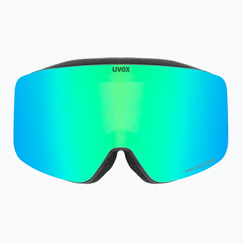 Ochelari de schi pentru copii UVEX Pwdr FM black matt/mirror green yellow clear 2