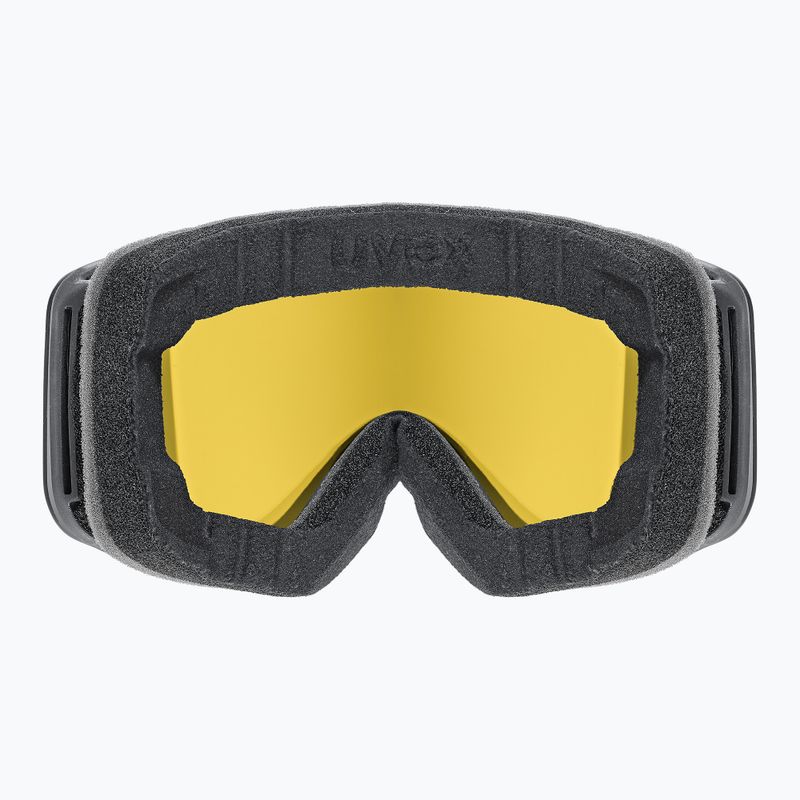 Ochelari de schi pentru copii UVEX Pwdr FM black matt/mirror green yellow clear 3