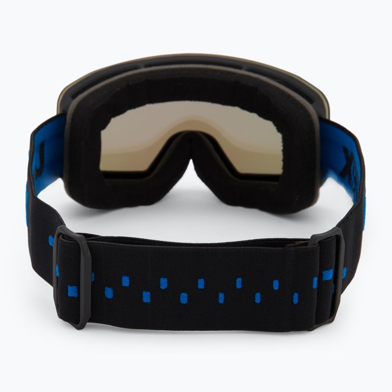 Ochelari de schi pentru copii UVEX Pwdr FM black matt/mirror blue smoke clear