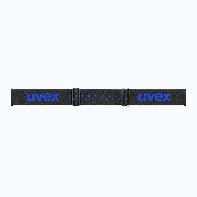 Ochelari de schi pentru copii UVEX Pwdr FM black matt/mirror blue smoke clear