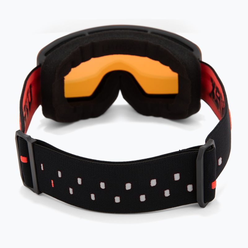 Ochelari de schi pentru copii UVEX Pwdr FM black matt/mirror red orange clear 3