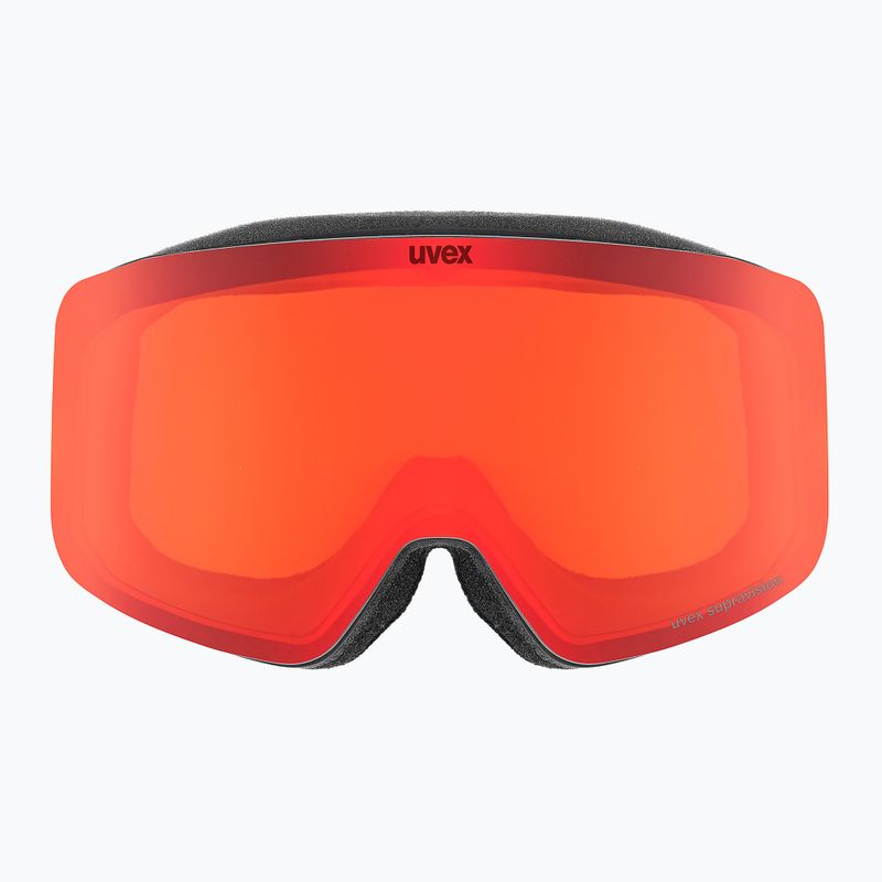 Ochelari de schi pentru copii UVEX Pwdr FM black matt/mirror red orange clear 2