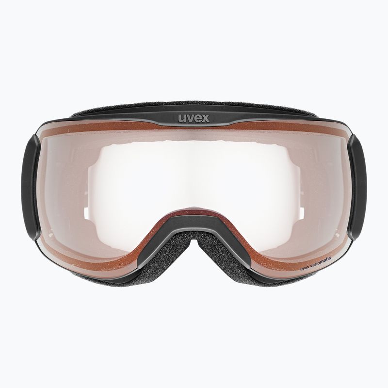 Ochelari de schi  UVEX Downhill 2100 V black matt/mirror red clear 2