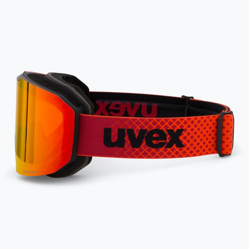 Ochelari de schi  UVEX Evidnt Attract + case black matt/mirror red orange clear 5
