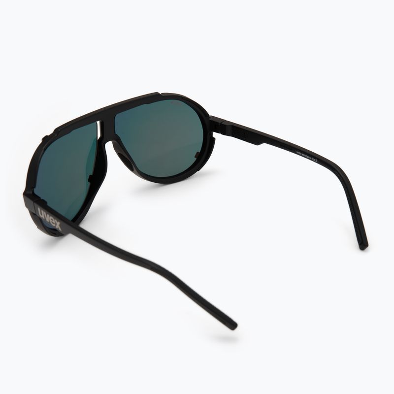 Ochelari de soare UVEX Esntl Pina black matt/miror red 2