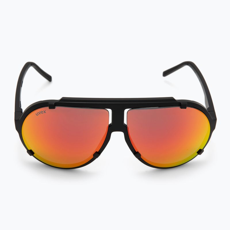 Ochelari de soare UVEX Esntl Pina black matt/miror red 3