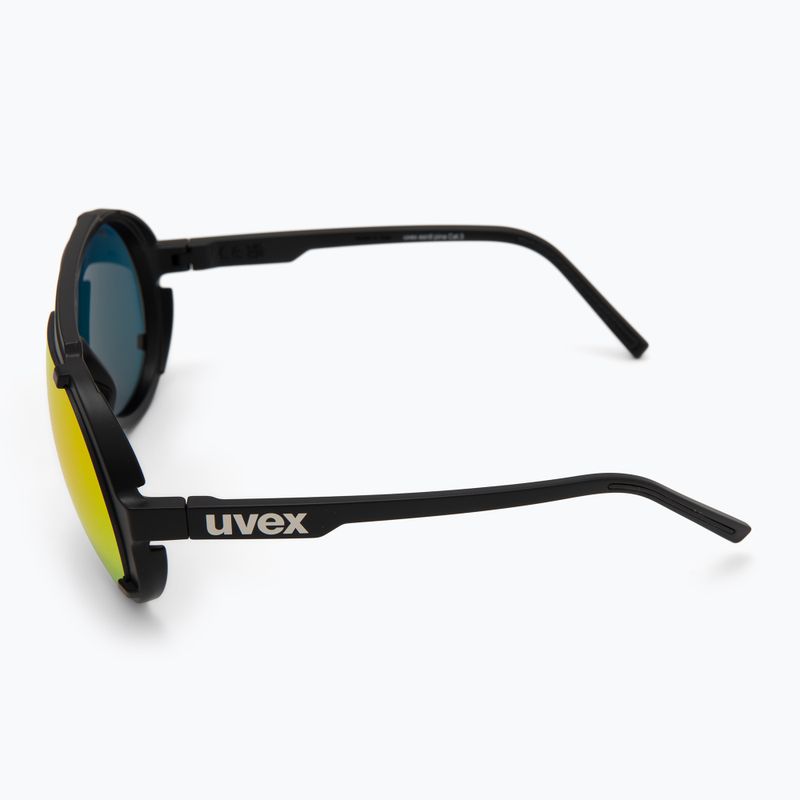 Ochelari de soare UVEX Esntl Pina black matt/miror red 4