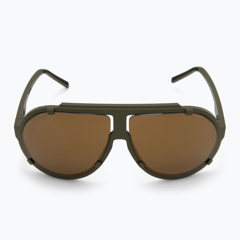 Ochelari de soare UVEX Esntl Pina moss green matt/mirror gold 3