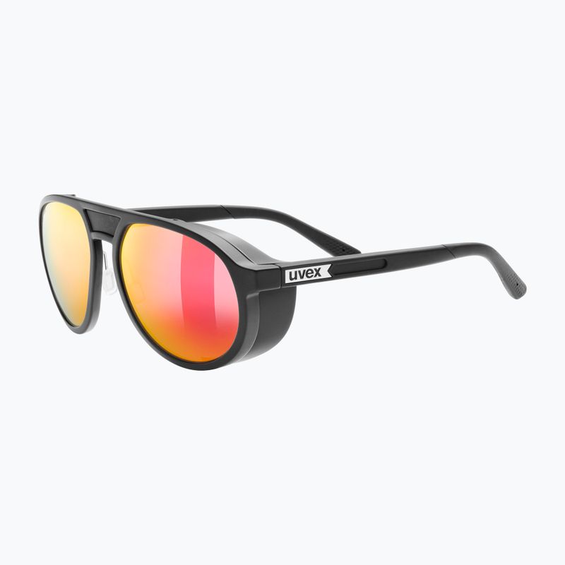 Ochelari de soare UVEX MTN Classic Pure black matt/mirror red