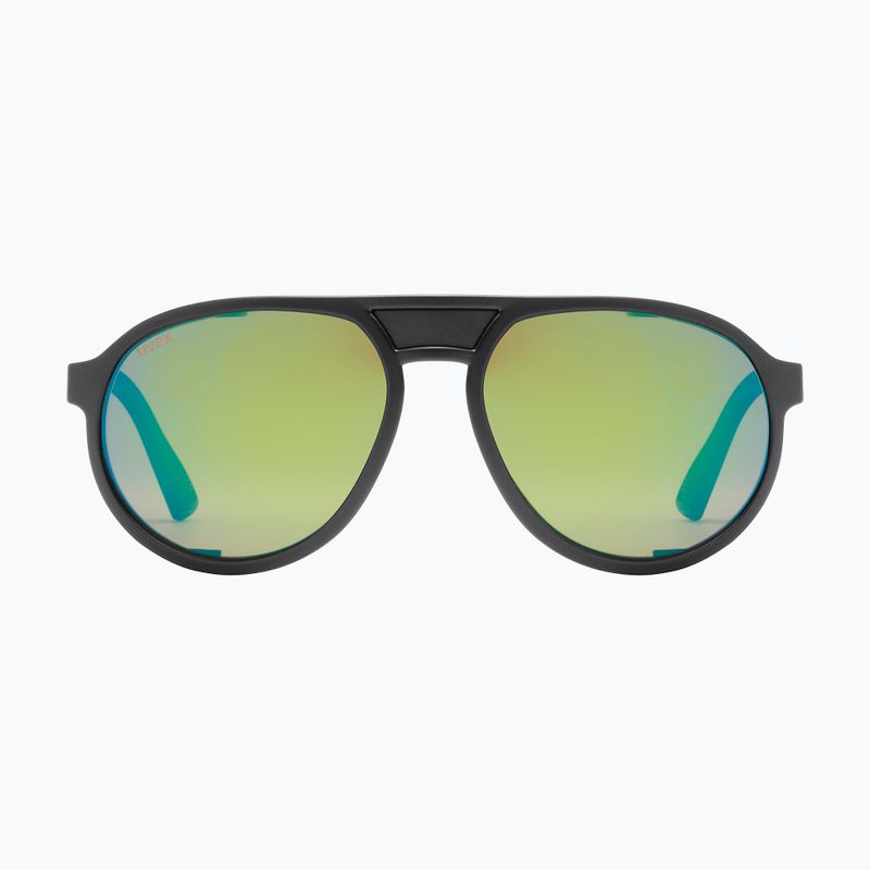 Ochelari de soare UVEX MTN Classic Pure black matt/mirror green 2