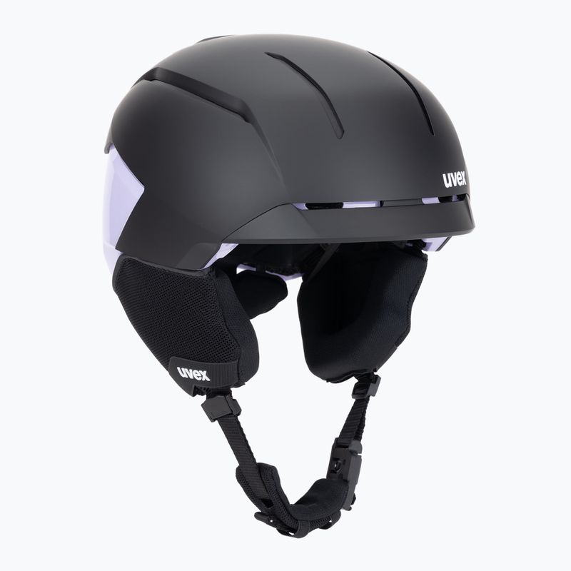 Cască de schi UVEX Levitate MIPS black/lavender matt