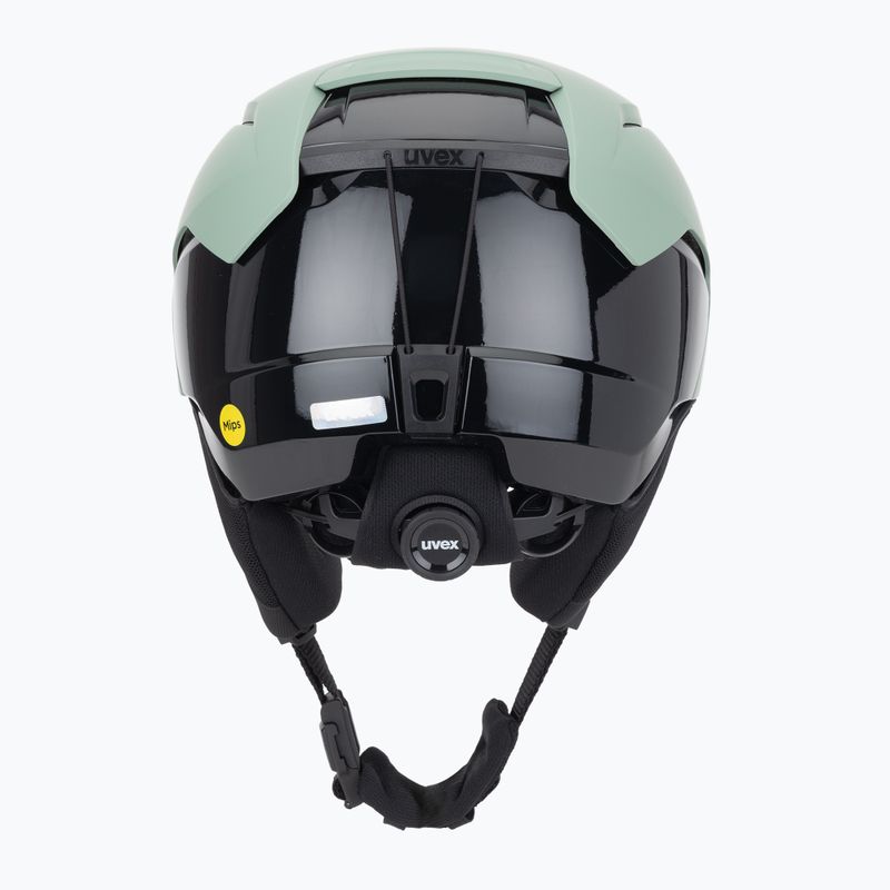 Cască de schi UVEX Levitate MIPS oxid green/black matt 4