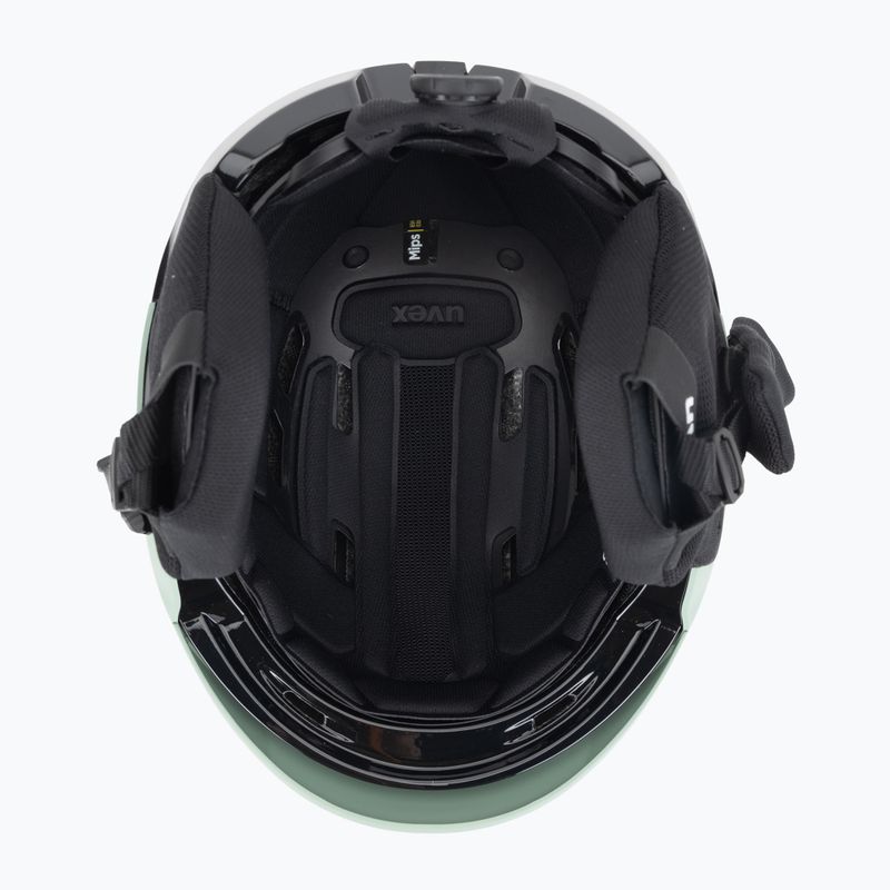 Cască de schi UVEX Levitate MIPS oxid green/black matt 5