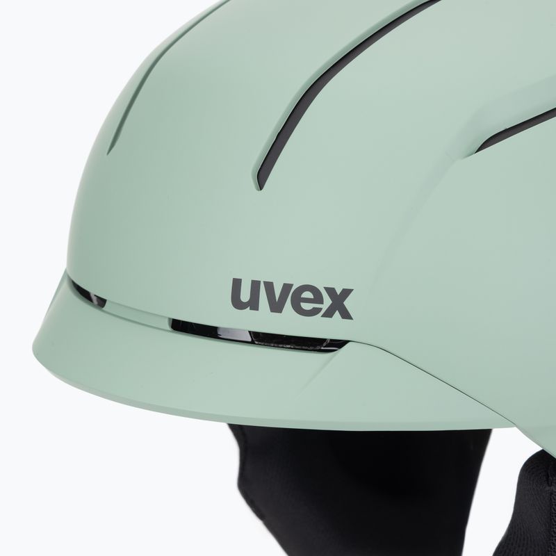 Cască de schi UVEX Levitate MIPS oxid green/black matt 7