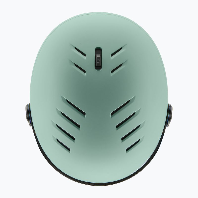 Cască de schi UVEX Wanted Visor oxid green matt/mirror gold/smoke 3