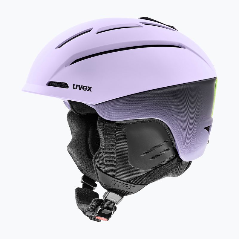 Cască de schi UVEX Gravitate cool lavender/grad black matt