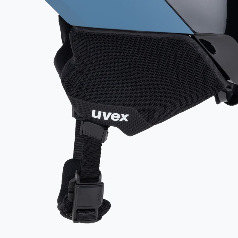 Cască de schi UVEX Levitate MIPS stone blue/black matt 7