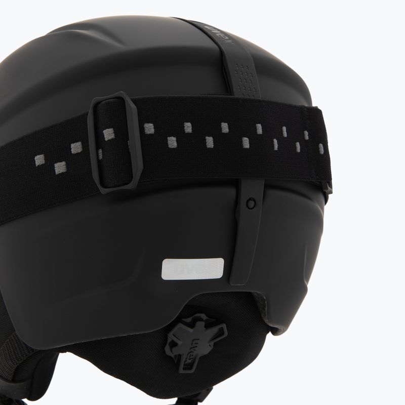 Cască de schi pentru copii UVEX Viti Set + ochelari Speedy Pro black matt/mirror green/yellow/clear 7