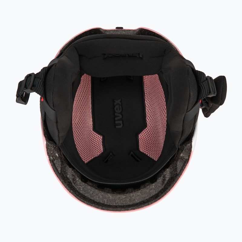 Cască de schi pentru copii  UVEX Viti Set + gogle Speedy Pro pink penguin/lasergold lite 5