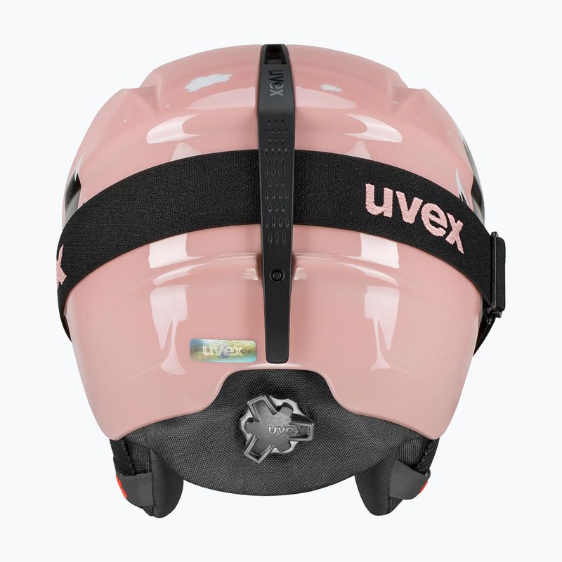 Cască de schi pentru copii  UVEX Viti Set + gogle Speedy Pro pink penguin/lasergold lite 3